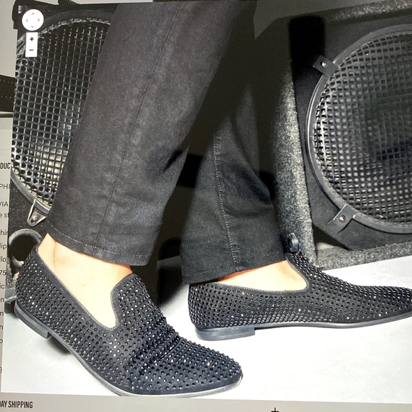 Steve Madden Cavia black smoking slippers. Size 14 - Picture 1 of 10